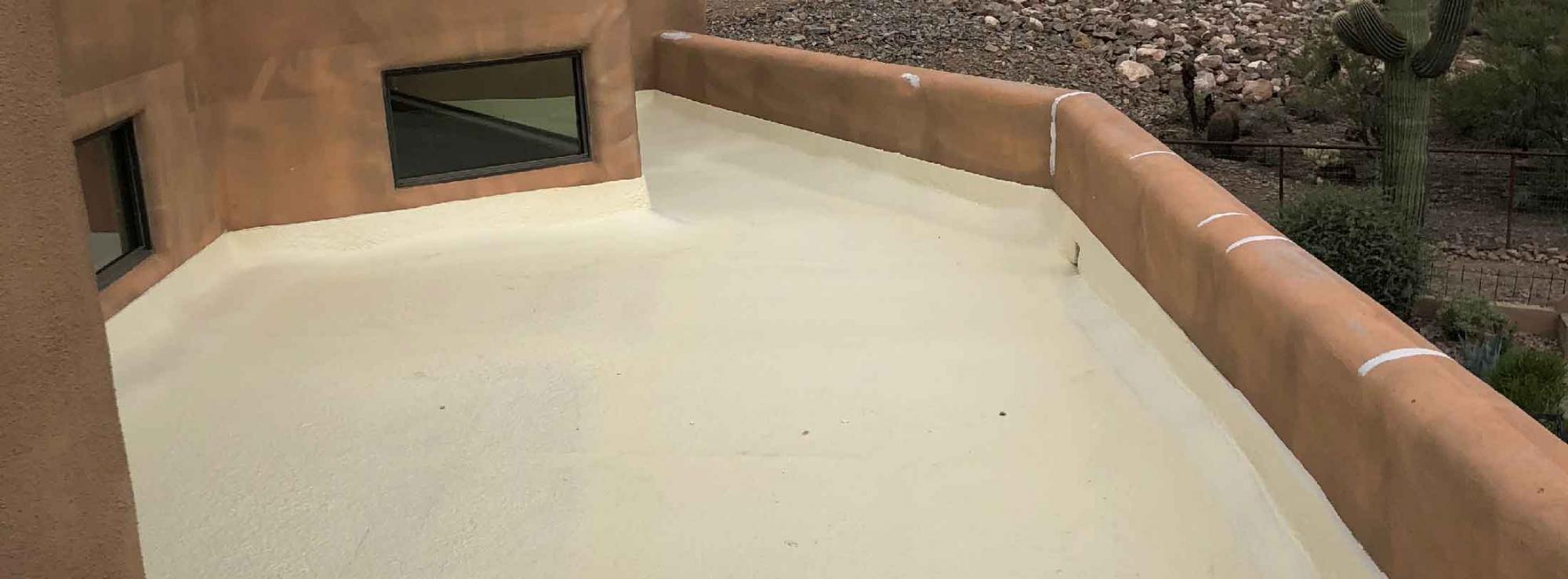 Image of a foam roof in Arizona