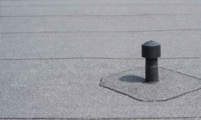 close-up of a roof vent on a flat roof, one of the efficient roofing option in Arizona