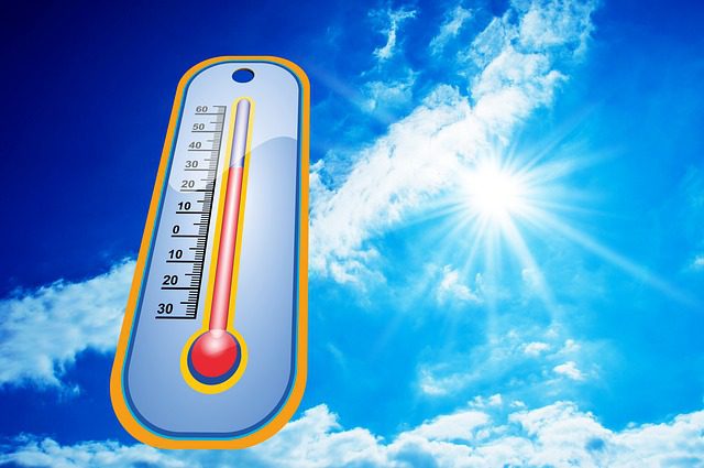 Thermometer and sun for The Guide to Radiant Barrier Roof Decks 