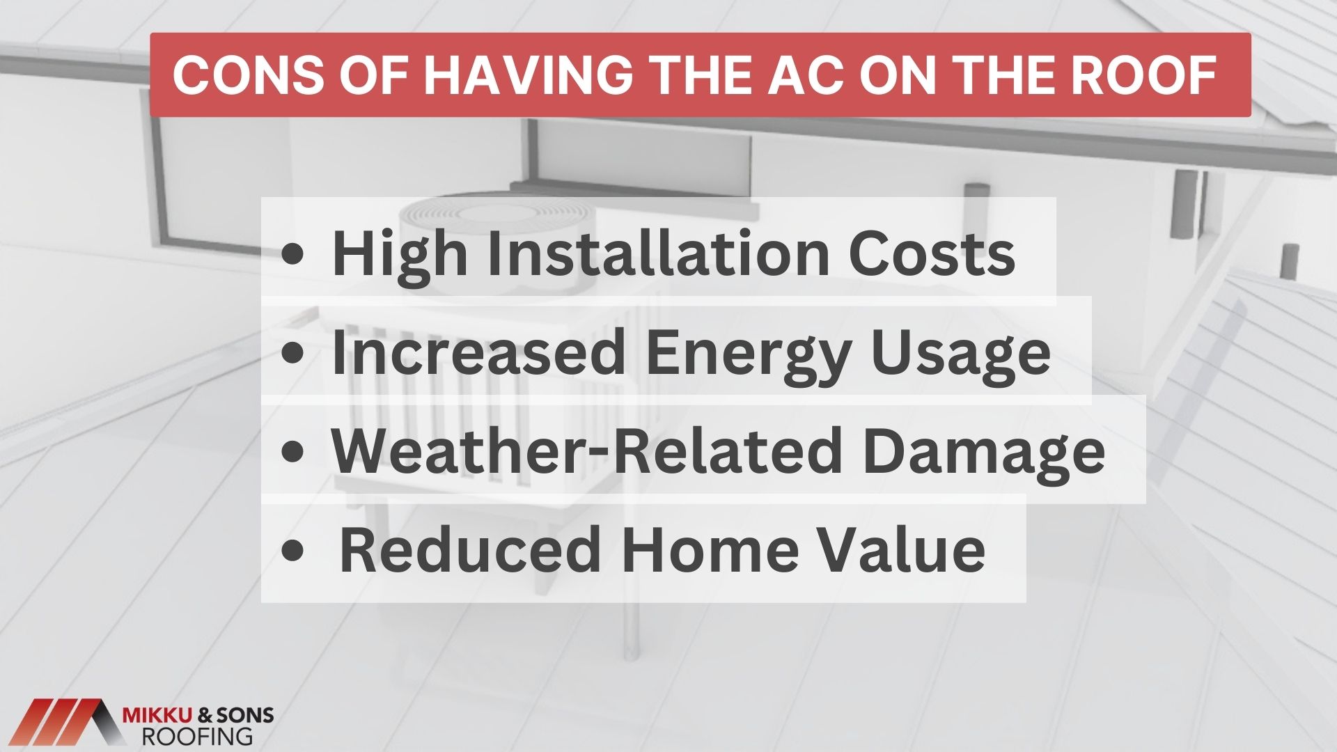 Why Are Air Conditioning Units On The Roof In Arizona